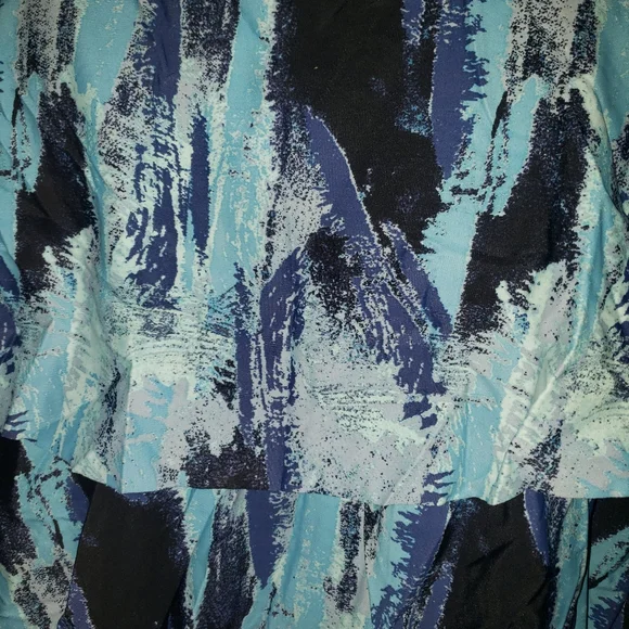 Plus Size 28 4x Womens Blue Tankini Ruffle Swimsuit Top Swim Avenue - Picture 2 of 3